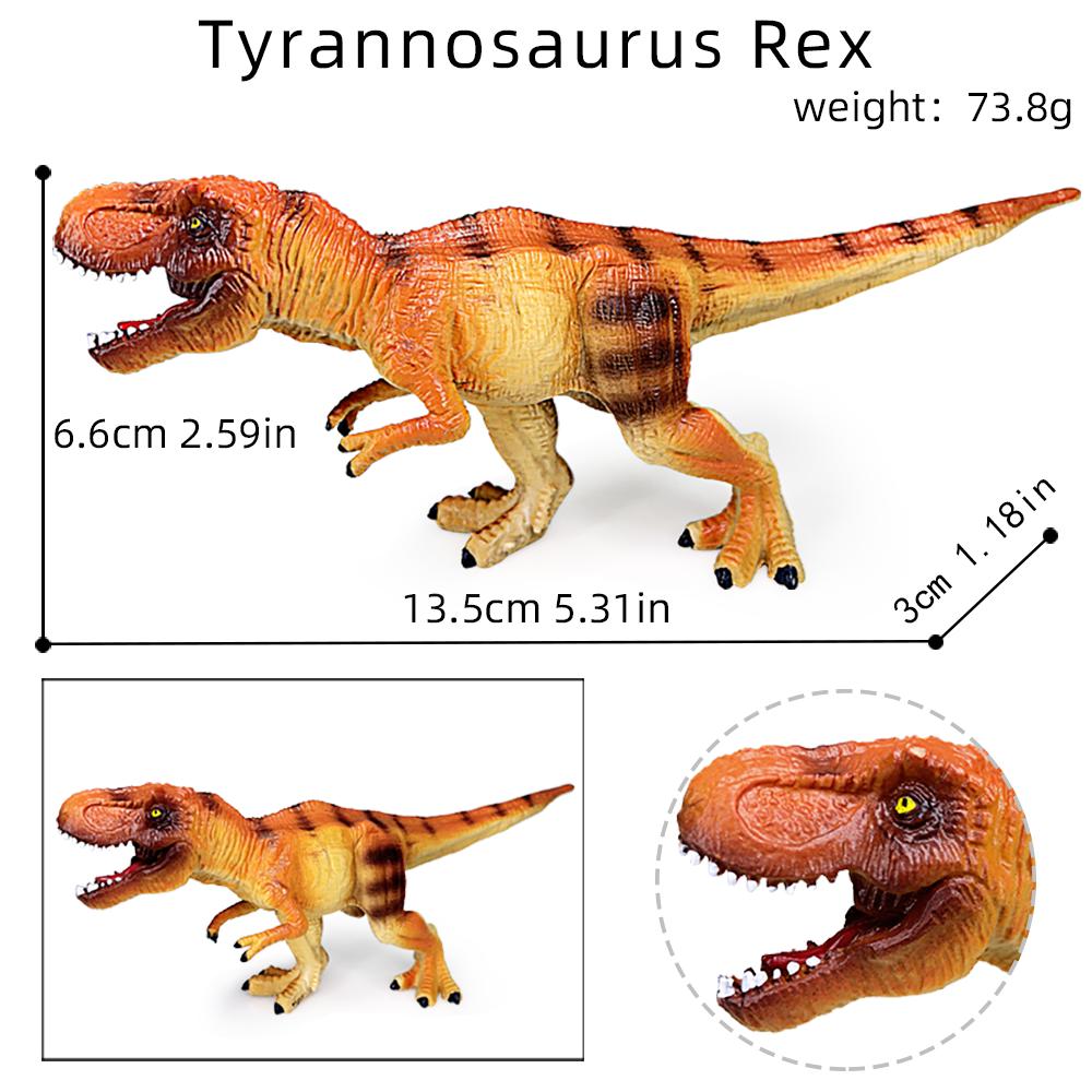 Simulation Animal Dinosaur Model Stegosaurus Hadrosaur Tyrannosaurus Figures Cognitive Educational Puzzle Toys Christmas Gifts