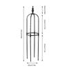 Outdoor 8mm Diameter Support Frame for Home Use, U Shaped Climbing Plant Stand for Roses   8mm Pipe Diameter (circle