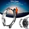 TPU Protective Case Compatible for Samsung Galaxy Watch4 Classic 42mm Hollow Soft TPU Case Electroplating Protection