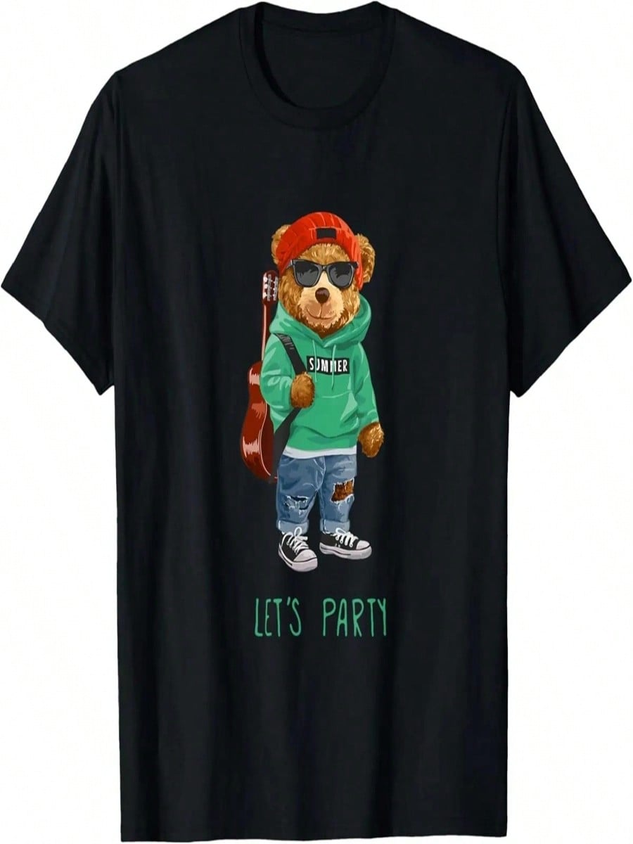 Stay Childish Let s Party, Funny Boys Girls Teddy Bear Style T-Shirt S разноцветный