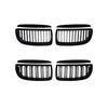 For BMW 3 Series E90 E91 2005-2008 Car Front Bumper Hood Grilles Single And Double Line Style Upper Racing Grills Accessory