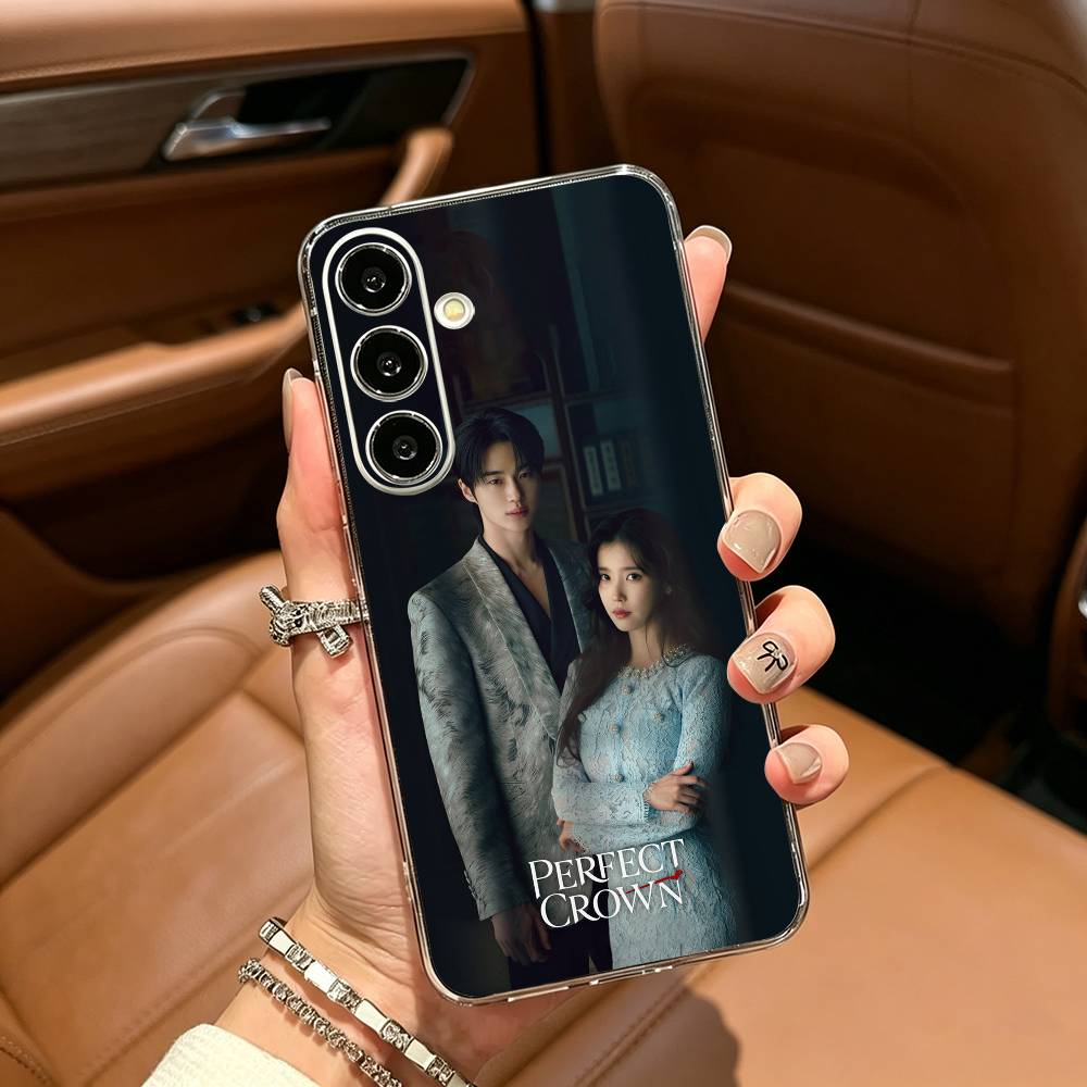 Hit drama-P-Perfect-C- Crown Clear Soft Silicone Phone Case for Samsung Galaxy A71, A70, A52, A51, A40, A30