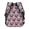 Moshi Moshi Jesus Desu Funny Backpack Student Boys Girls BookBag Kids School Bag Laptop Shoulder Bags for Men Women