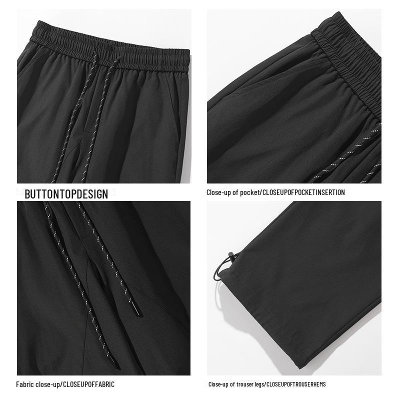 Bílé voděodolné pracovní kalhoty na jaro 2025, Velké velikosti M-5X, Styl HK24114