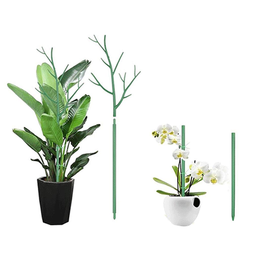 Plant Support Stakes Removable Garden Tree Branch Shape Green Plant Pole for Potted Plants and Flowers