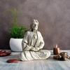 Religious Holy Sculpture Meditating Figurine Handcraft Religious Resins Ornament for Christmas Easters Tabletop Decors