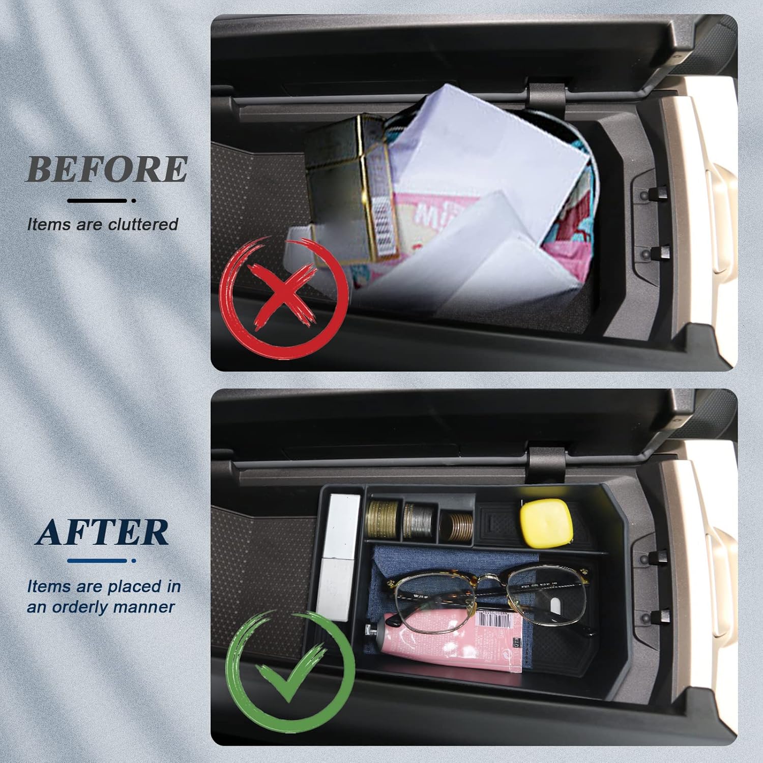 

BIBIBO [Обновлено для 2024 2025 2026 BMW iX Аксессуары 2023-2026 BMW iX Органайзер для центральной консоли для 2023-2026 BMW iX (И20) Вставить средний подлокотник