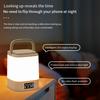Rechargeable Led Table Lamp with Clock Time Display Night Light Remote Control for Bedroom Bedside Nursery Reading Book Light