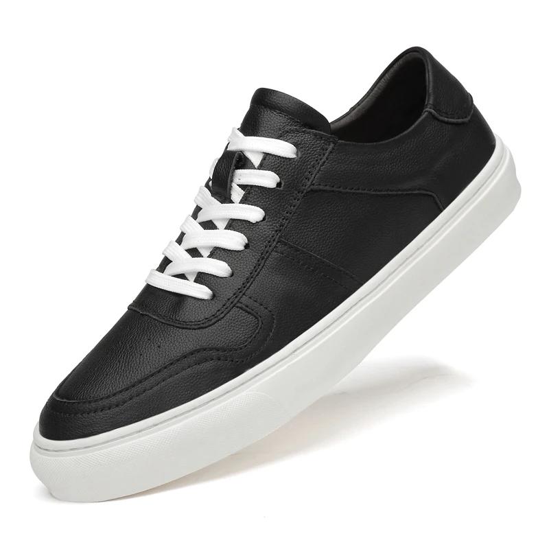 

Новые мужские белые кроссовки повседневная обувь мужская удобная обувь для ходьбы на все случаи жизни натуральная кожа мужская обувь обувь для скейтборда для мужчины 45 чёрный