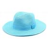 Unisex Summer Panama Sun Hat - Fashionable Straw Braid Fedora for Outdoor and Beach Wear.