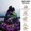 Space Adventure Friends Flannel Blanket Super Soft Warm Cozy Blanket For Sofa Bed Office Travel Allseason Home Decor Gift