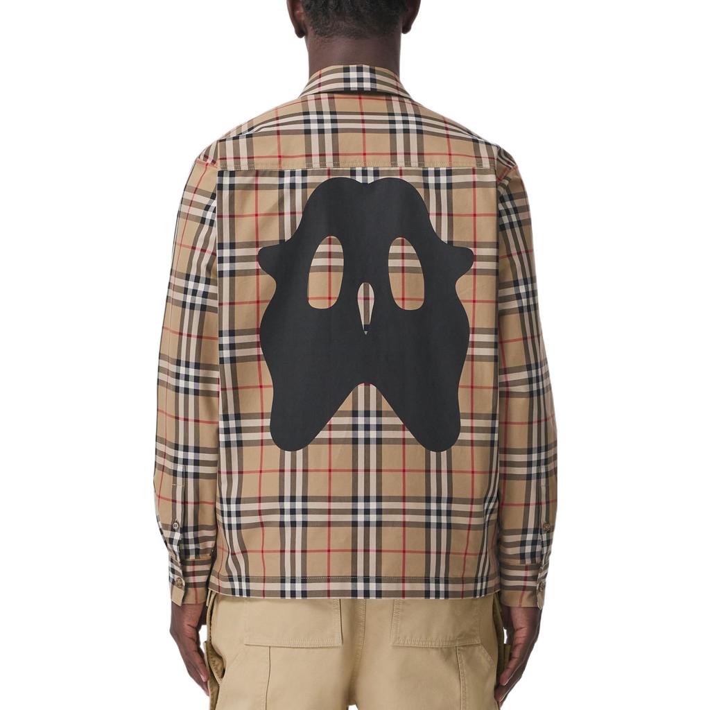 Burberry Shirts Men's Beige Lapel Moderate Shirt 80524691