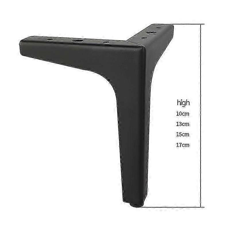 Set of 4 Modern Iron Diamond Triangle Furniture Legs