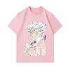 Men's 100% Cotton Crew Neck Short Sleeve T-Shirt, Monkey D Luffy Gear 5 Sun Nika Anime Printed Casual Soft Lightweight Tee for Daily Wear
