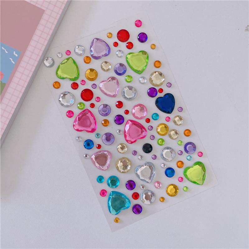 New Stickers On The Face Rhinestone Makeup Bright Face Art Sticker Children's Temporary Tattoo Rhinestone for Strasse Makeup