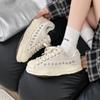 Niche design shell head dissolving shoes heightening platform versatile canvas shoes summer couple senior sense casual board shoes