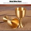 Vintage Goblet Chalice Gold Finish Small Wine Glasses Table Decoration for Party Wedding Graduation Anniversary Christmas