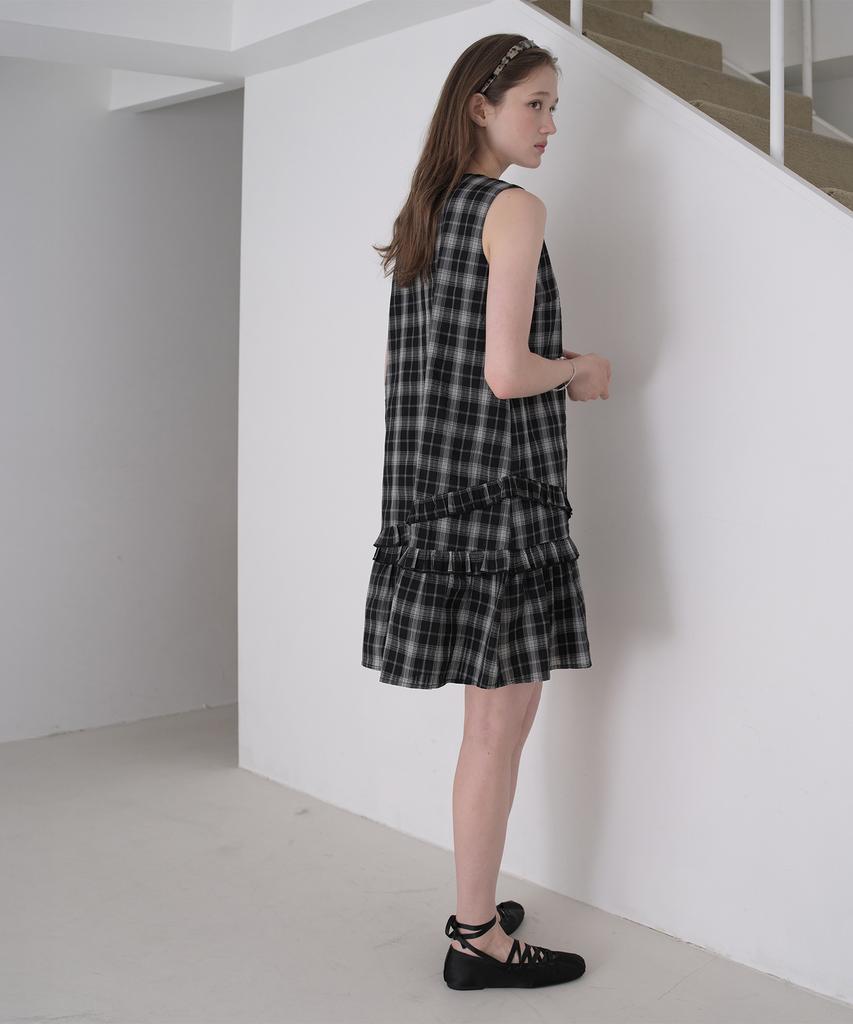 Jucy Judy Check Frill Dress Jzop329G