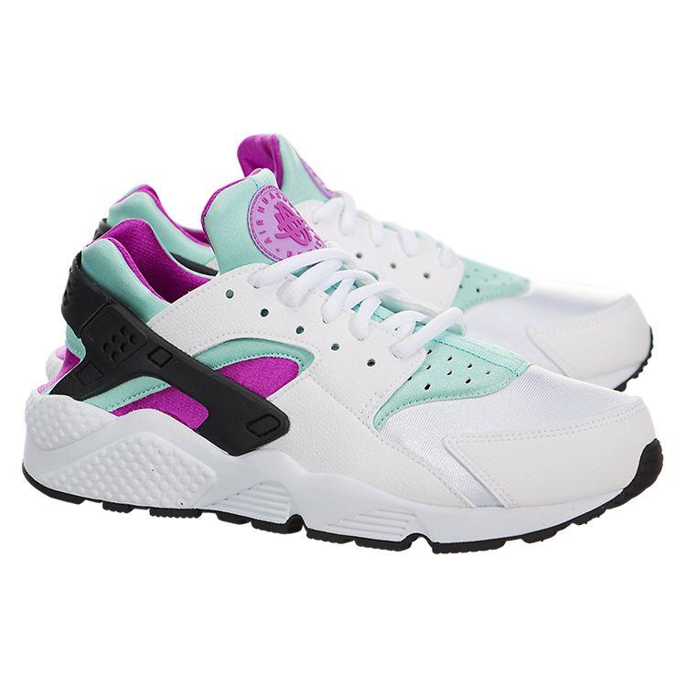 Nike Wmns Air Huarache Run White Artisan Teal Fuchsia Glow Fuchsia Flash 634835-104