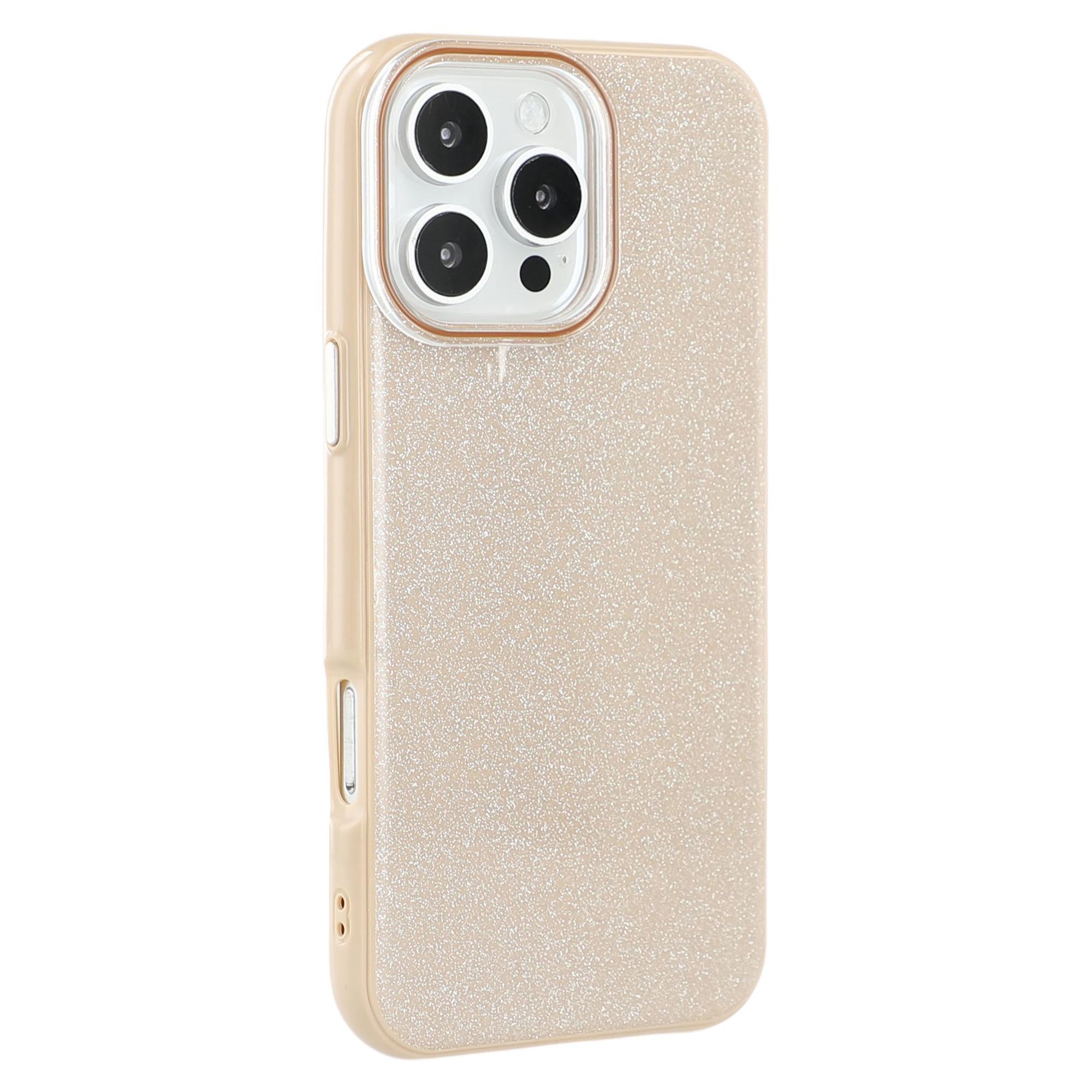 

For iPhone 16 Pro Max Case Glitter Design IMD TPU + PC Phone Back Cover C