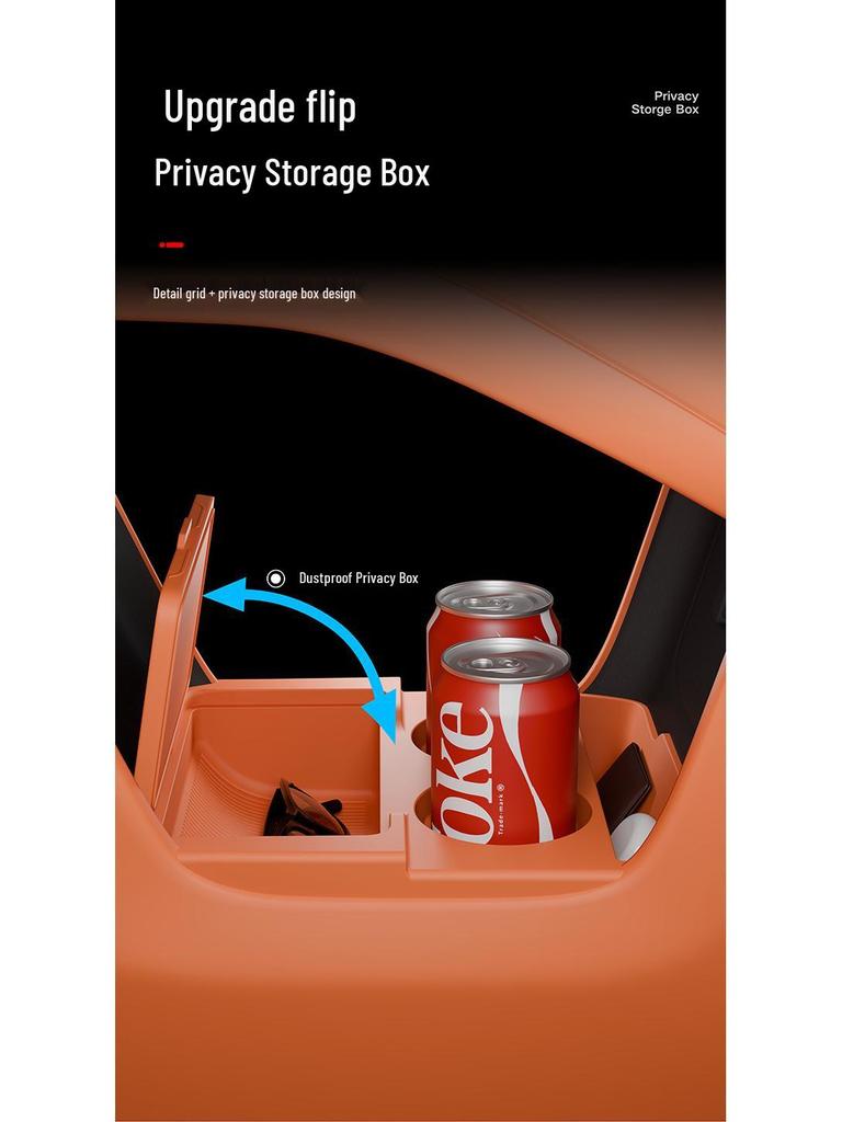 Silicone Storage Box for Changan Shenlan S09 Console - Eyeglass Case & Interior Accessories Organizer