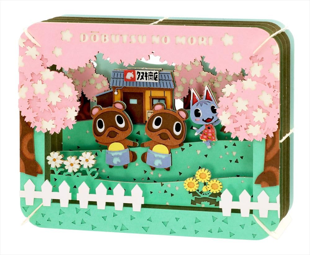 Ensky Animal Crossing Paper Cranny in Spring 192mm x 120mm x made of Theater Nook's (approx. 5mm, paper)