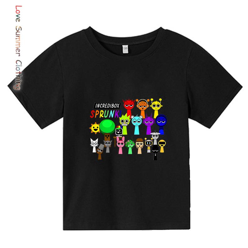 Sprunki Reißverschluss-Hoodies für Kinder Incredibox Anime-Figuren Mädchen-Sweatshirt Kinder Frühling Herbst Pullover Geschenk Jungenkleidung 4-14J