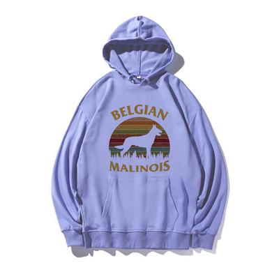 Malinois vintage Felpa con Cappuccio