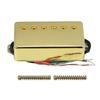 FLEOR Humbucker Pickup LP Electric Guitar Pickup Ceramic Magnet Neck or Bridge,Black/Gold Choose