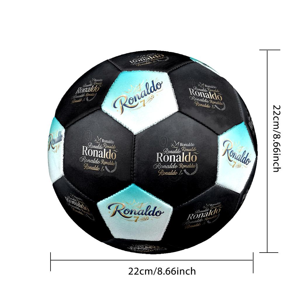 Ronaldo's Soccer Journey Size 5 Soccer Football Machine Sewn Indoor/Outdoor Universal Football Sports Enthusiast Gifts