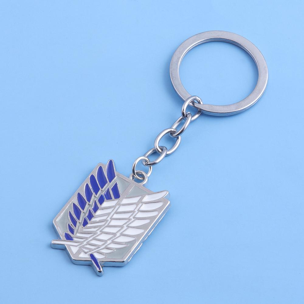 Anime Keychain Wings of Liberty Scouting Legion Cosplay Fans Pendant keyring for Women Men Backpack Jewelry Gift