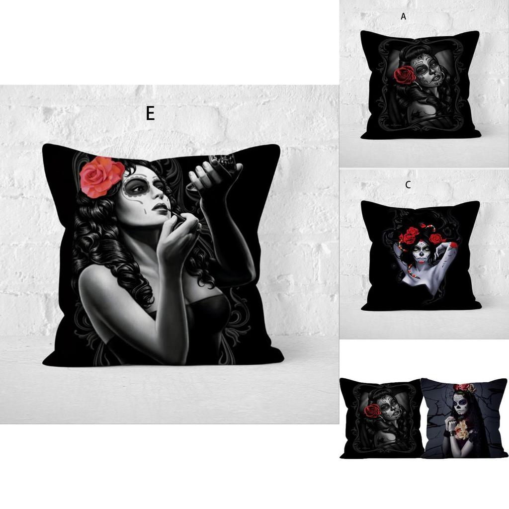 Vintage Horror Print Pillowcase For A Spooky Halloween Touch