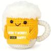 Lustige Häkel-Kaffee-Puppe zur emotionalen Unterstützung mit Karte Desktop-Ornament Handgefertigt Gestrickte Kaffee-Puppen Weihnachtsgeschenke Heimdeko