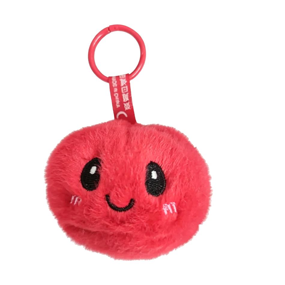 

Cute Kawaii Steamed Bun Keychain Multi Color Optional Lovely Bag Pendant Key Ring For Kids Accessories красный