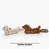 1Pc Sweet Cartoon Animal Dachshund Keychains, Pendants, Dog Accessories, Clothing, Bags, Dolls, Accessories, Small Gifts