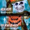 Animated Pop-up Pumpkin Skeleton, 173 Cm, Spooky Halloween Decoration with Light, Sound and Touch Activation