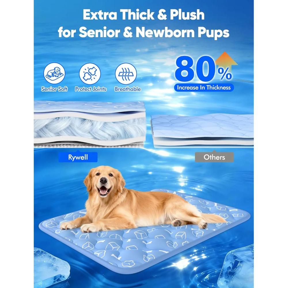 Dog Cooling Mat Summer Pet Ice Pad Extra Large Cool Bed for Small Medium Big Dogs Cats Durable Pet Cooling Blanket Sofa Mat