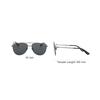 Occhiali da sole TF in metallo stile pilota Unisex Occhiali da sole Grigio canna TF1290-K-08A