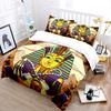 Egyptian Pharaoh with Symbols Print Soft Comfortable Duvet Cover Bedding Set Included 1*Duvet Cover 2*Pillowcases