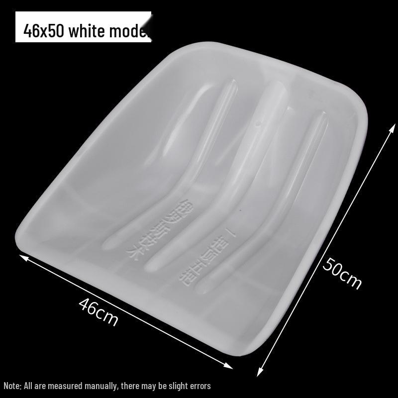 Large Thickened Tempered Plastic Shovel: Household Snow, Grain, and Garbage Shovel with Square and Flip Head.