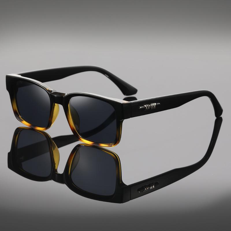 Box sunglasses men's UV protection European and American fashion trends Internet celebrities high-end small frame sunglasses