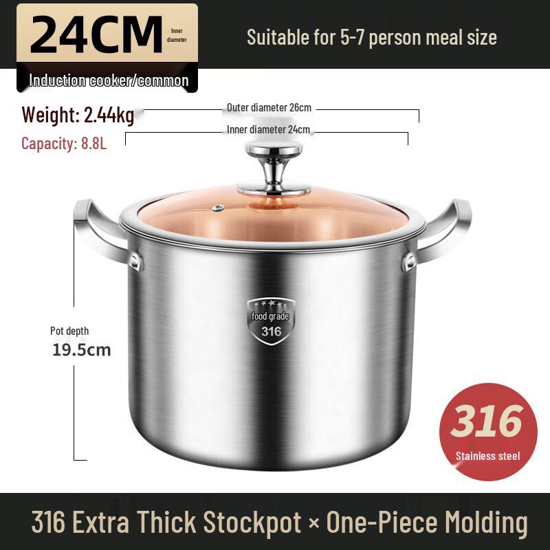 316 Stainless Steel Soup Pot