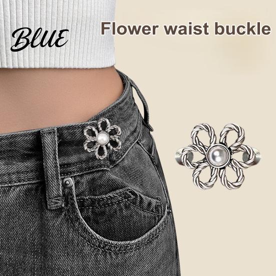 High-quality Metal Pants Buckle Flower Jeans Button Pant Waist Tightener