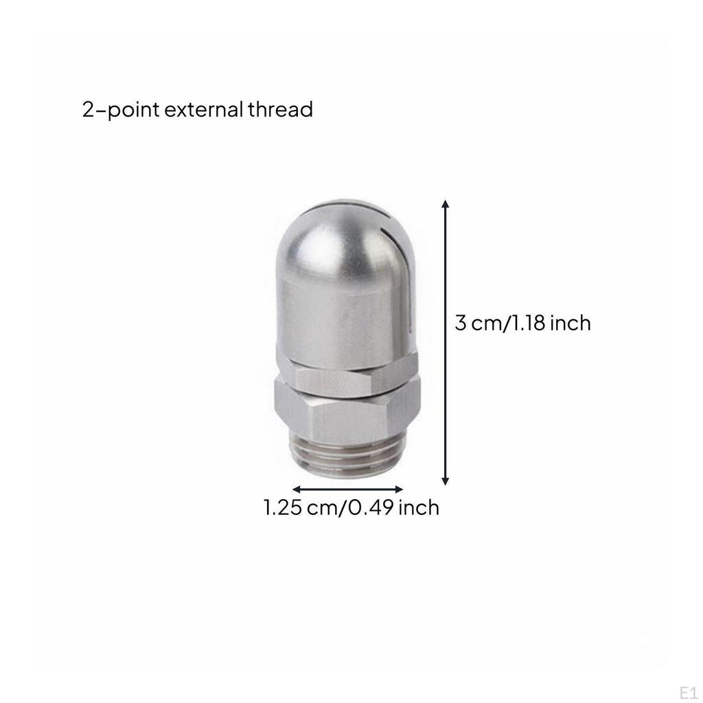 Stainless Steel Tank Cleaning Nozzle Degree Washing Easy To Install