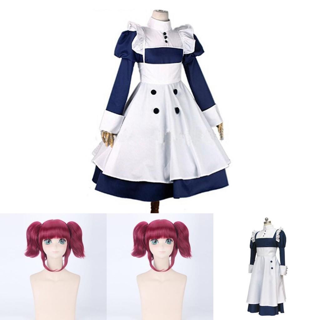 Exquisite Black Butler Mey Rin Cosplay Costume Dress With Beautiful Apron Design