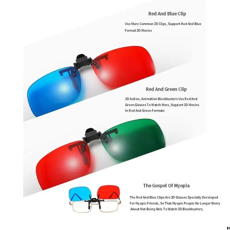 3D Glasses Fits Over Most Prescription Glasses for 3D Movies Gaming and TV Anti-glare Driving Lenses
