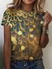 Unisexs Summer Casual Roundneck Shortsleeve Tshirt Simple Dragonfly Print Elegant Tshirt Stylish Unisexs Top