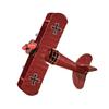 Metal Construction Airplane Model Ornament Vintage Vintage Biplane Decoration  Desktop Decor
