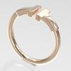 TIFFANY&Co. T wire Ring K18 Pink Gold #3.9(US Size) 2.74g Women Used