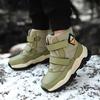 Kids Winter Snow Boots Boys Girls Thick Warm Fleece Lined High Top Ankle Non-Slip TPR Sole